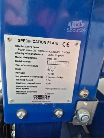Hefplatform Power TOWERS PECOLIFT