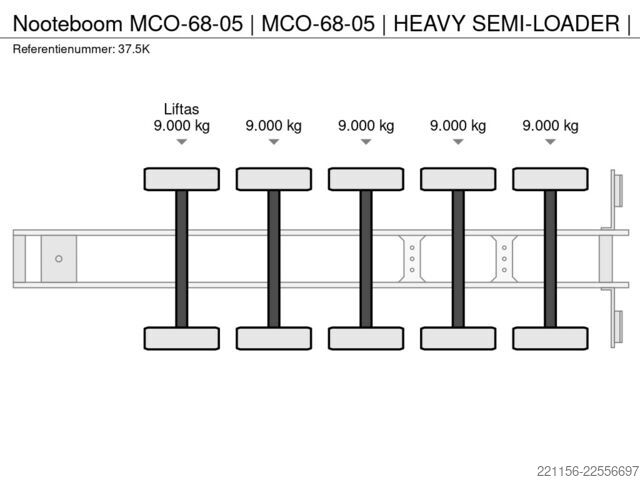 Semi-lavlaster Nooteboom MCO-68-05 | MCO-68-05 | HEAVY SEMI-LOADER |