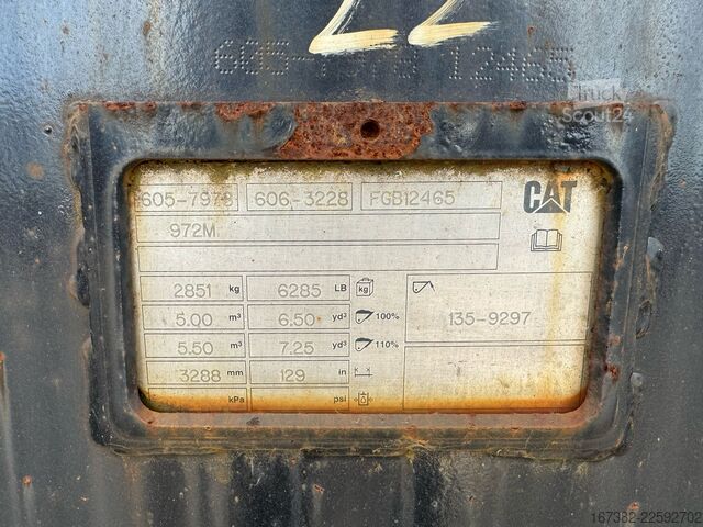 Standardskovl Caterpillar WP-125.40-330 ISO Volvo L150/180/220