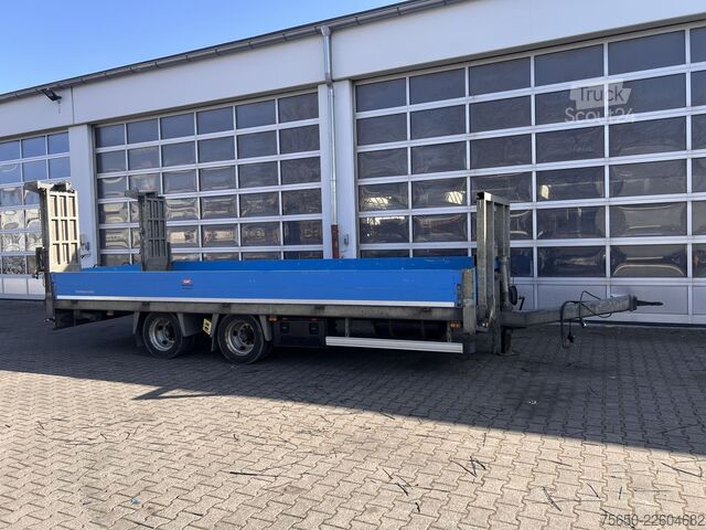 Alçak şasi römork Humbaur HBTZ 136224 TA-BS  13,6 t Tandemtieflader