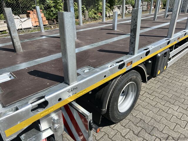 Åben trailer Möslein T 2 Plato 8,6m  2 Achs Jumbo- Plato- Anhänger
