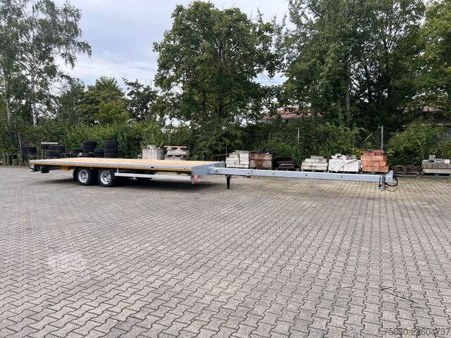 Avoperävaunu Möslein THT 14-G 7,20 L ausziehbar  13,9 t Tandemanhänger- Tieflader, ausziehbarLuftgefedert