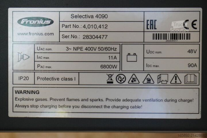 Baterija za viličarja FRONIUS Selectiva 4090 48V/90A mit EUW