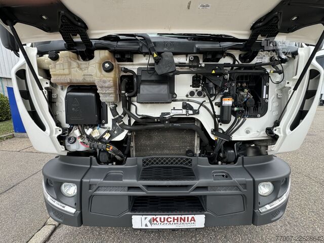Грузовик с бортовой платформой, тентом и задним подъёмником Renault D12-240 Pr.Plane 7,3m AHK L-Haus Klima
