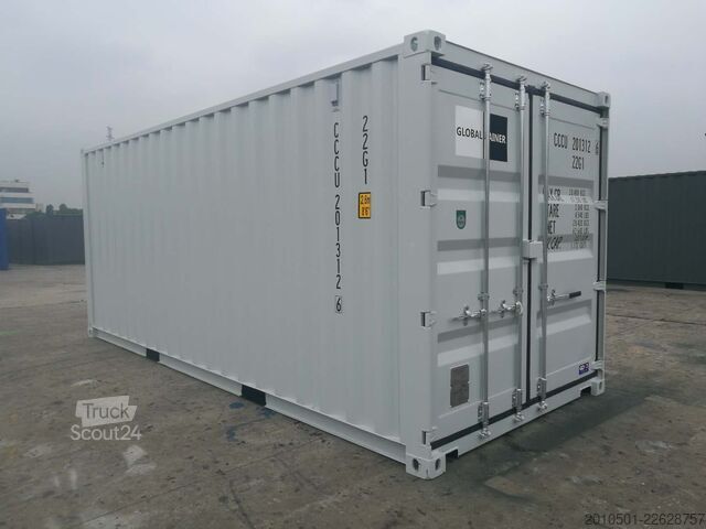Kuljetuskontti 20 Fuß Seecontainer RAL5010 Container Kontener Kontainer Shipping Box Self