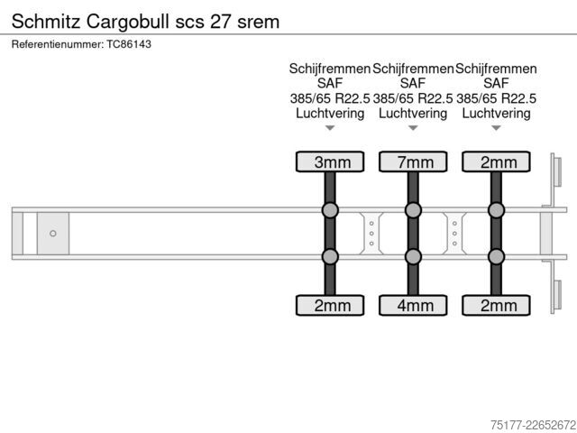 Schiebeplanen Schmitz Cargobull scs 27 srem