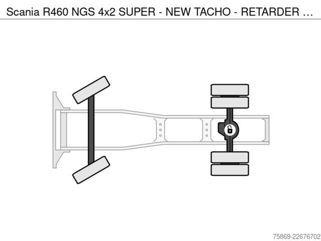 MTS standard Scania R460 NGS 4x2 SUPER - NEW TACHO - RETARDER - 607...