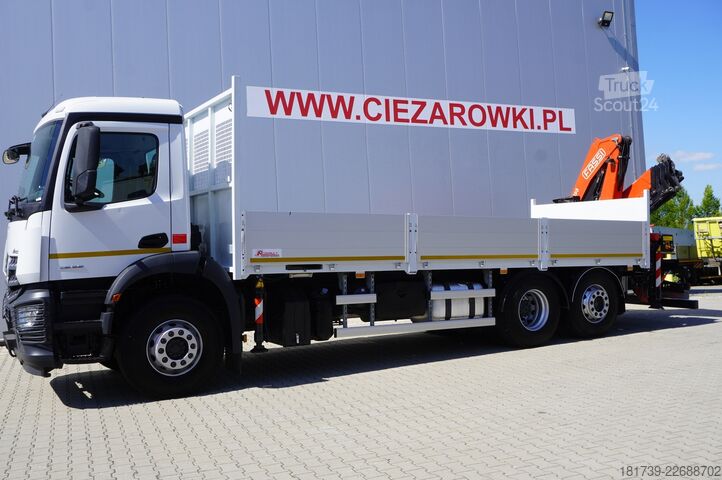 Plošina s jeřábem Mercedes-Benz Arocs 2536 6×2 / 200 tho. km/ Fassi F195