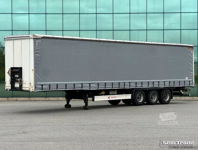 Semi-reboque aberto com lona KÄSSBOHRER XS VALX AXLES DRUM BRAKES NEW CURTAINS NL-TRAILE
