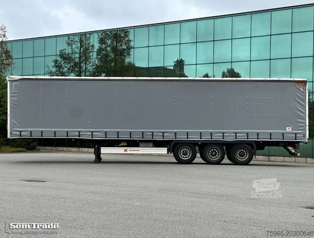 Semi-reboque aberto com lona KÄSSBOHRER XS VALX AXLES DRUM BRAKES NEW CURTAINS NL-TRAILE