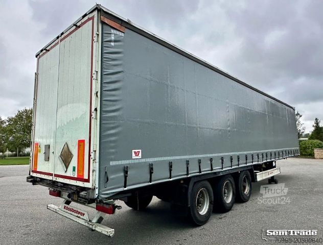 Semi-reboque aberto com lona KÄSSBOHRER XS VALX AXLES DRUM BRAKES NEW CURTAINS NL-TRAILE