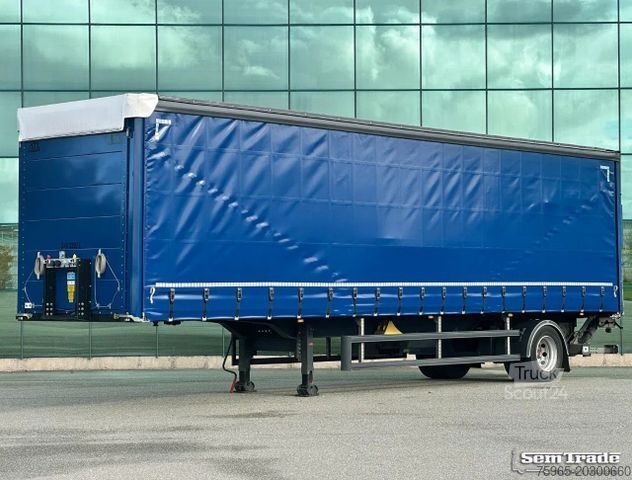 Open semitrailer with tarp  System Trailer LPRS9 CITY TRAILER TAIL LIFT NEW