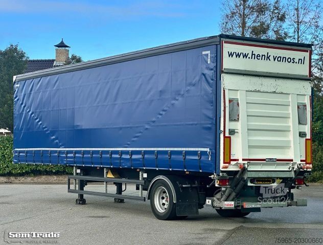 Avoin puoliperävaunu pressulla  System Trailer LPRS9 CITY TRAILER TAIL LIFT NEW