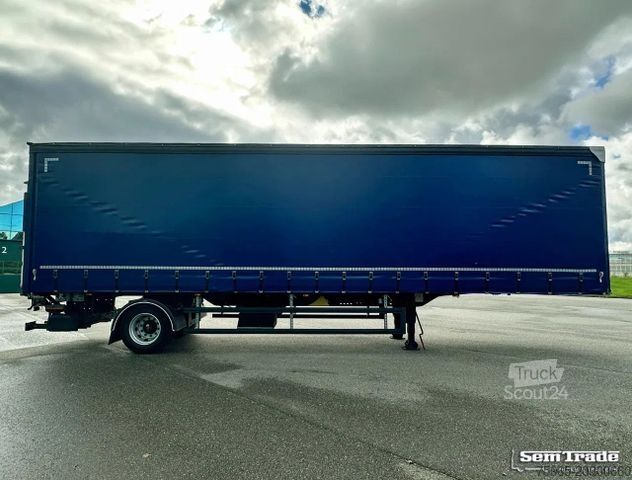 Avoin puoliperävaunu pressulla  System Trailer LPRS9 CITY TRAILER TAIL LIFT NEW