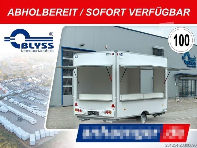 Prekybinė priekaba BLYSS H18362HGL Verkaufsanhänger 360x200x230cm 1800kg