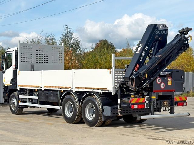 Teherautóra szerelt daru RENAULT C 380* HIAB X-HIDUO 188 B-3/FUNK*6x4