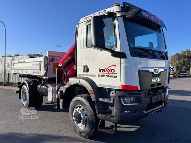 Tristrani prekucnik MAN TGM 18.320 4X4 BB Krankipper Palfinger PK 12.501