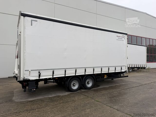Open aanhangwagen met zeil Möslein TPS 105 D-L  Planenanhänger Ladebordwand + DurchladbarWenig Benutzt