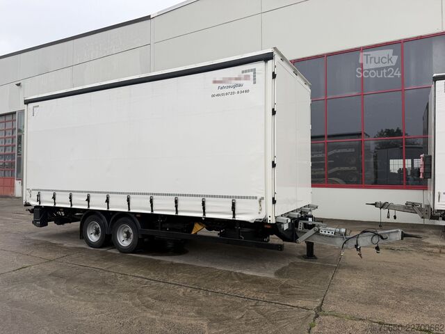 Open aanhangwagen met zeil Möslein TPS 105 D-L  Planenanhänger Ladebordwand + DurchladbarWenig Benutzt