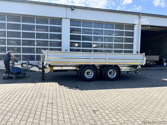Savirremolkas Möslein TTD 19 B  19 t Tandemkipper- Tieflader hydraulischer Klappe Breitbereifung