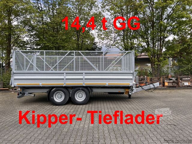 Причіп-самоскид Möslein TTD 14  5,70 m  14 t Tandem- Kipper Tieflader 5,70 m lang, Breite Reifen-- Neufahrzeug --