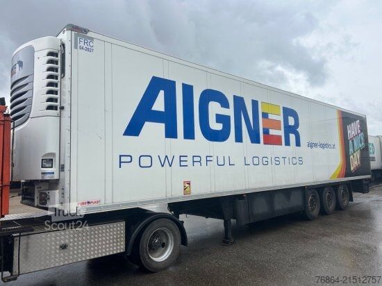 Нискорамно полуремарке SCHMITZ SCB S3B KüHLAUFLIEGER, SCHMITZ-AGGREGAT/ACHSEN, DOPPELSTOCK