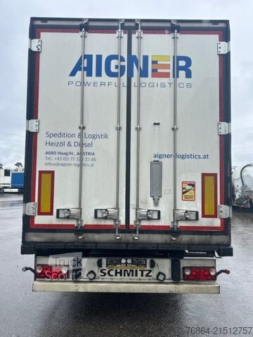 Нискорамно полуремарке SCHMITZ SCB S3B KüHLAUFLIEGER, SCHMITZ-AGGREGAT/ACHSEN, DOPPELSTOCK