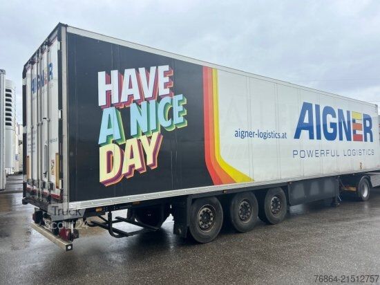 Нискорамно полуремарке SCHMITZ SCB S3B KüHLAUFLIEGER, SCHMITZ-AGGREGAT/ACHSEN, DOPPELSTOCK