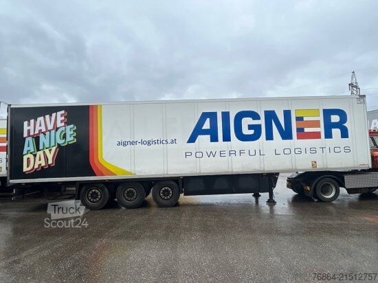 Нискорамно полуремарке SCHMITZ SCB S3B KüHLAUFLIEGER, SCHMITZ-AGGREGAT/ACHSEN, DOPPELSTOCK