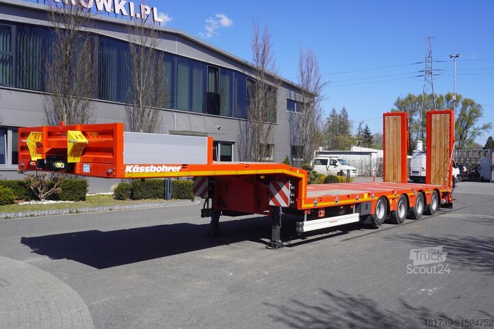 Lowbed semitrailer for transportation of construction machinery Kässbohrer LB3E low-bed semi-trailer / 2025/ 4 axl