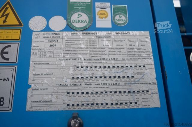 Krautuvas sumontuotas ant sunkvežimio Spierings SPIERINGS SK498-AT4 TURMKRAN