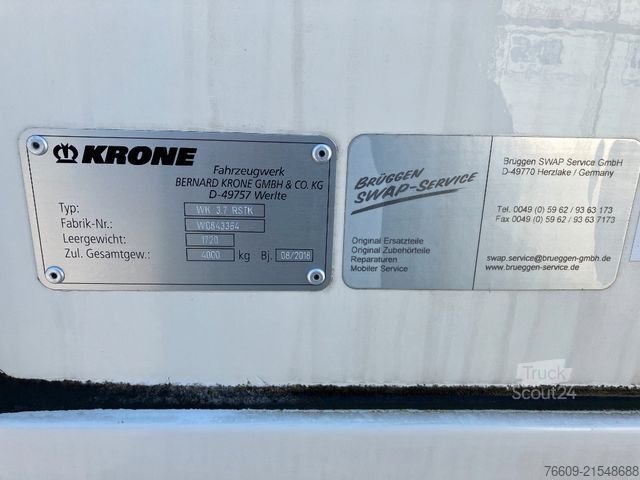 Swap body trailer KRONE Wechselbrücke Koffer