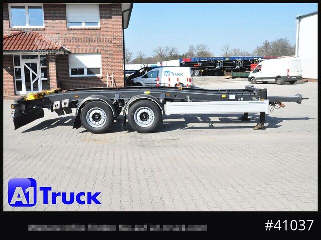 Odvalovací přívěs HUEFFERMANN HTSA 18.77, Tandem, Schlitten, oben gekuppelt,