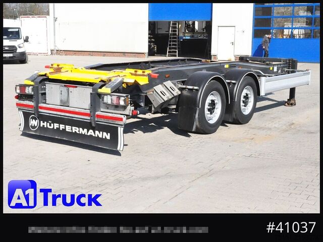 Odvalovací přívěs HUEFFERMANN HTSA 18.77, Tandem, Schlitten, oben gekuppelt,
