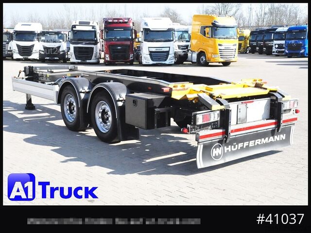 Odvalovací přívěs HUEFFERMANN HTSA 18.77, Tandem, Schlitten, oben gekuppelt,