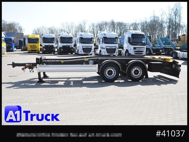 Odvalovací přívěs HUEFFERMANN HTSA 18.77, Tandem, Schlitten, oben gekuppelt,