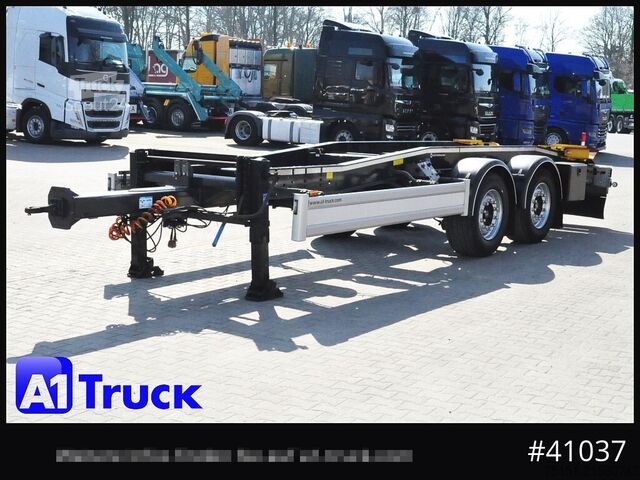 Odvalovací přívěs HUEFFERMANN HTSA 18.77, Tandem, Schlitten, oben gekuppelt,