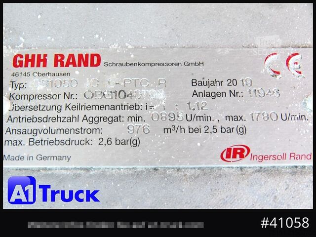 Standardowy ciągnik siodłowy MAN TGS 18,420,  GHH CS 1050 Kompressor, Navi,