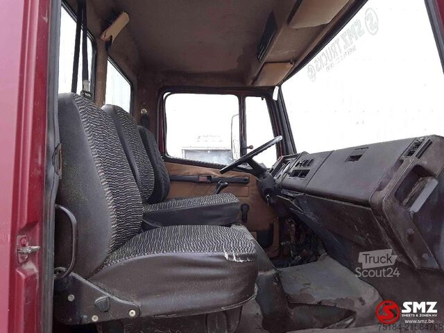 Tipper with crane Mercedes Ecoliner 814 benne grue