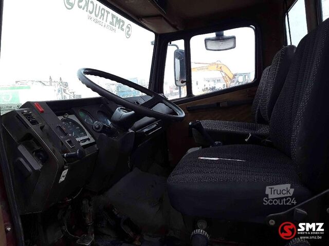 Tipper with crane Mercedes Ecoliner 814 benne grue