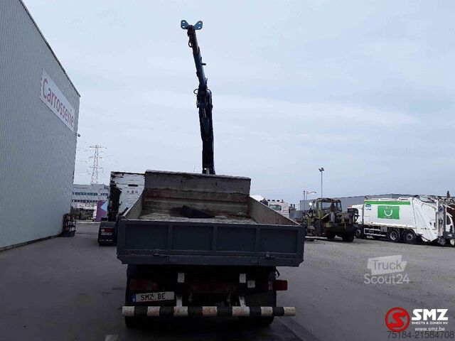 Tipper with crane Mercedes Ecoliner 814 benne grue