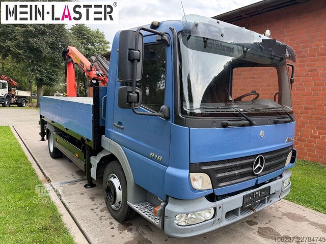 Sunkvežimis su kranu ir furgonu MERCEDES-BENZ 918  Atego  PK 8501 D  19m Funk 138.400km AHK