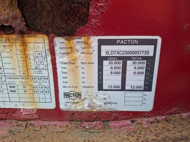 Transport af containere PACTON TXC 230