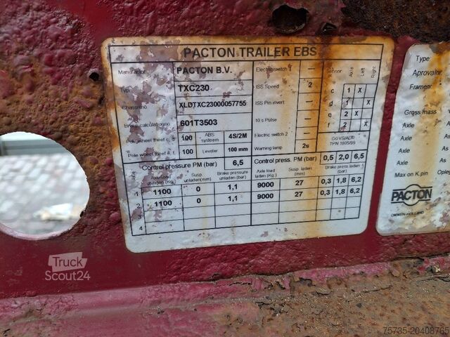 Transport af containere PACTON TXC 230