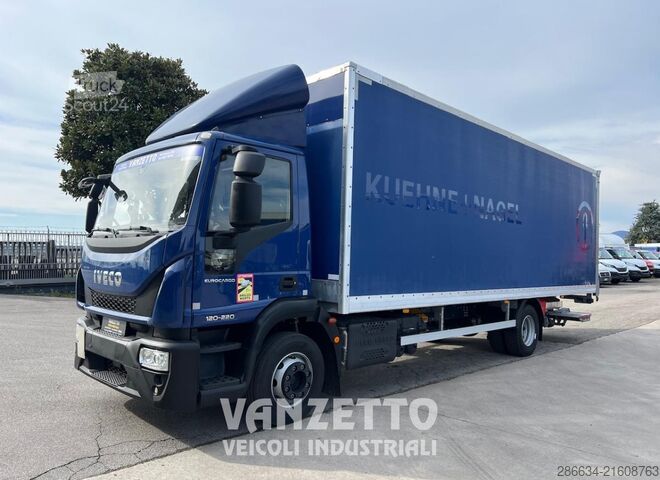 Truck with box body and tail lift Iveco Eurocargo 120e22