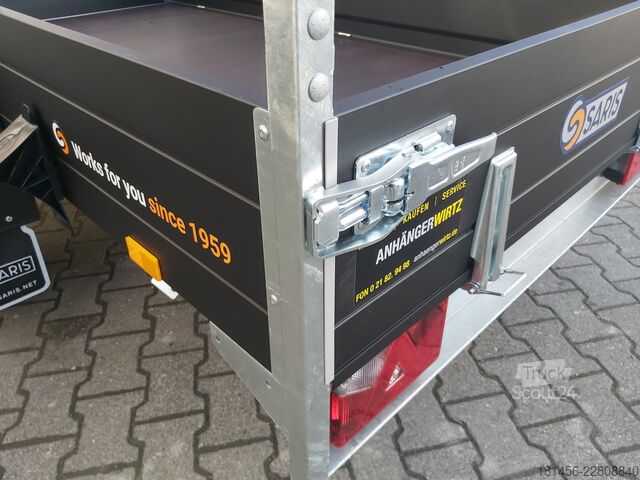 Reboques de automóveis Saris direkt DV 135 McAlu pro blackline 1350kg