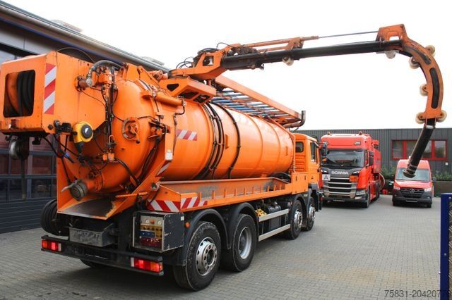 Vakuumtanktankvogn MAN FE 32.410 A 8x2 Assmann 17m³ Saug u.Druck INOX