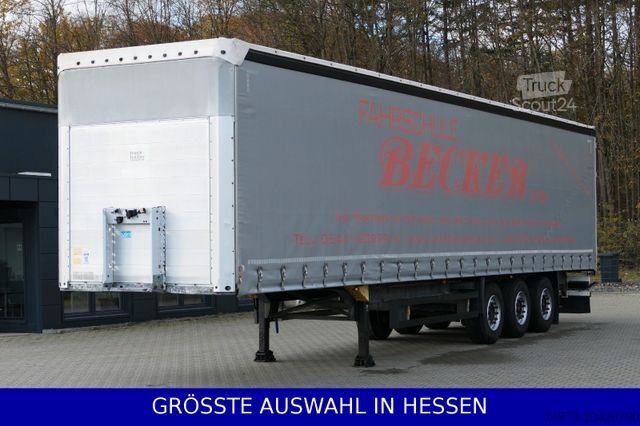 Open oplegger met zeil SCHMITZ CARGOBULL Rahmen verzinkt Zertifikat Code XL + Getränke