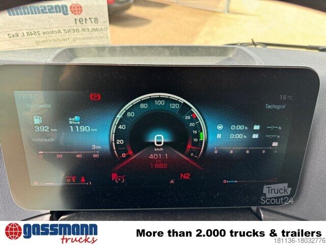 Шасі вантажівки Mercedes-Benz Actros 2548 L 6x2, Retarder, Lenk-/Liftachse,