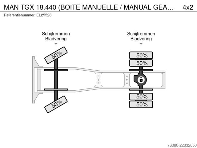  MAN TGX 18.440 (BOITE MANUELLE / MANUAL GEARBOX)